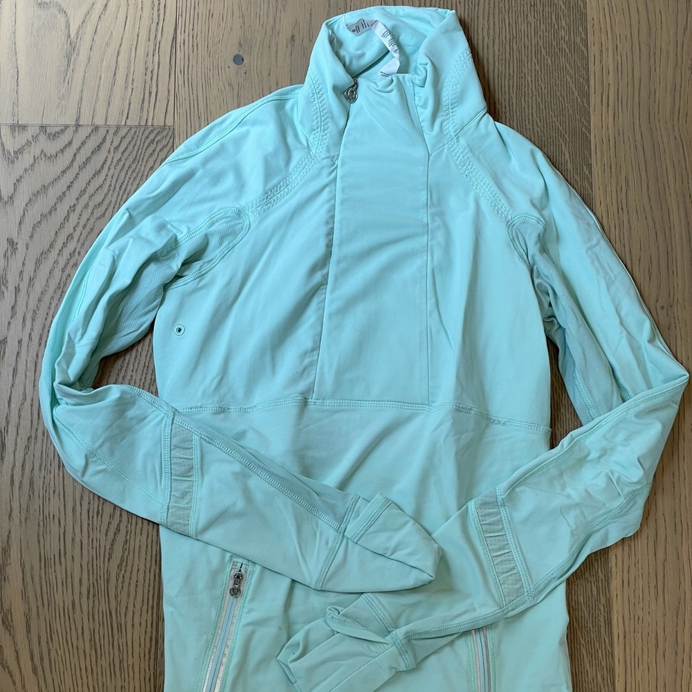 Teal Lululemon half zip